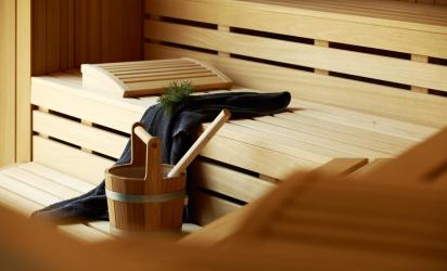 In one of the saunas