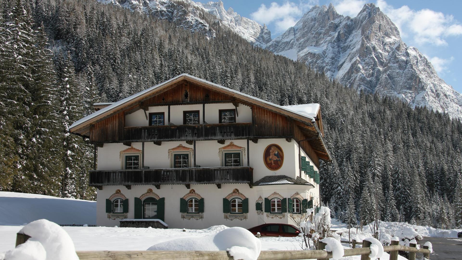The annexe Alte Post in winter