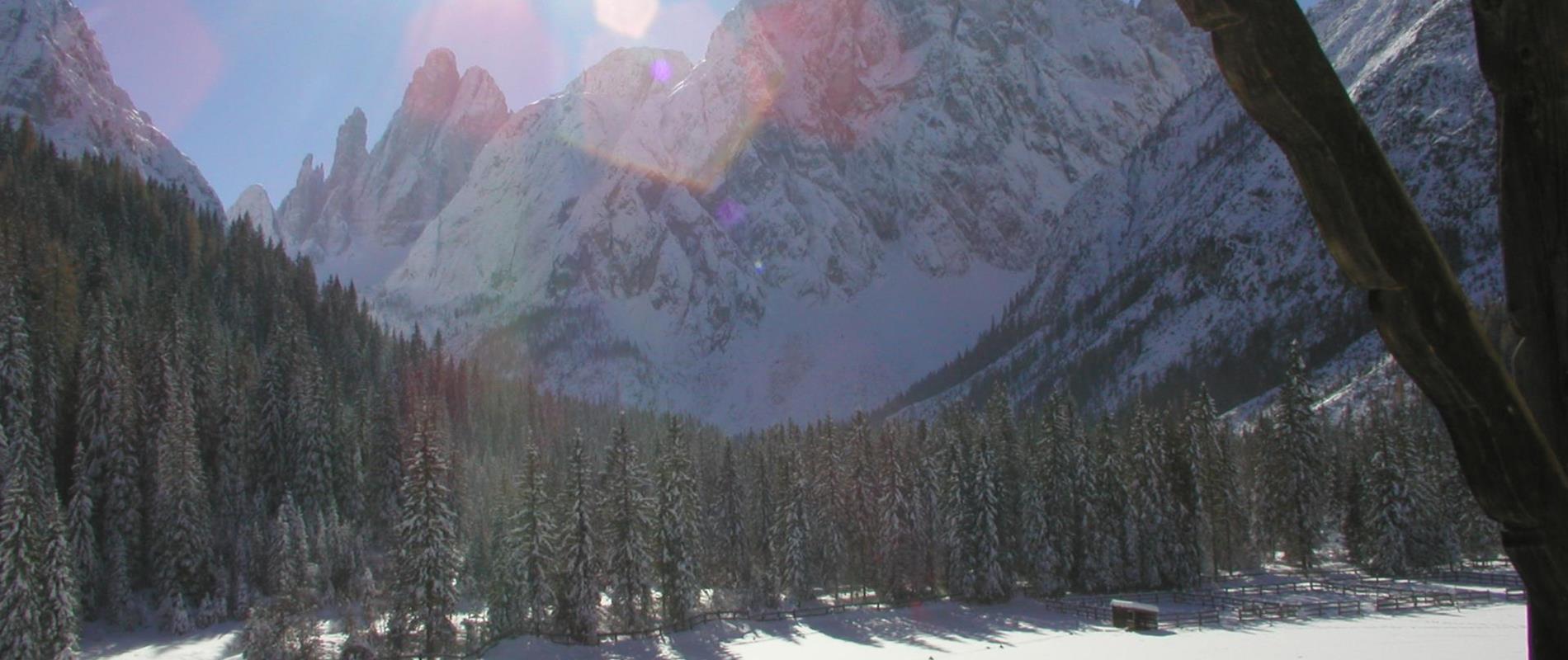 La Val Fiscalina in inverno